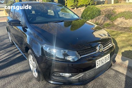 Black 2016 Volkswagen Polo Hatchback 66 Tsi Trendline