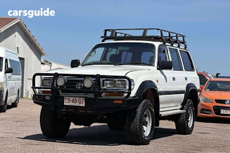 White 1996 Toyota Landcruiser Wagon Gxl (4X4)