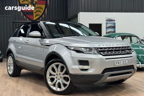 Silver 2014 Land Rover Range Rover Evoque Wagon TD4 Pure