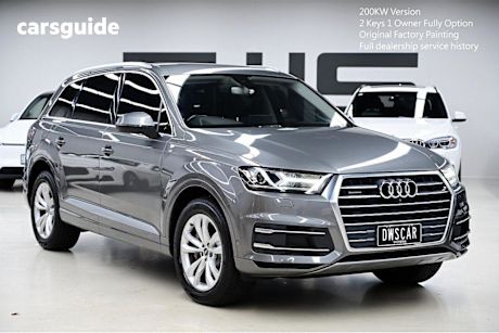 Grey 2015 Audi Q7 Wagon 3.0 TDI Quattro