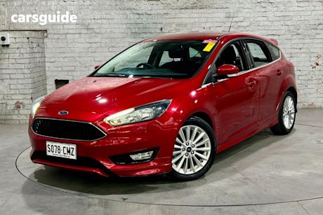 Red 2017 Ford Focus Hatchback Sport