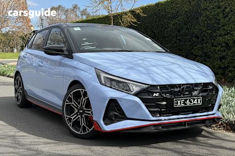 Blue 2025 Hyundai I20 Hatchback N