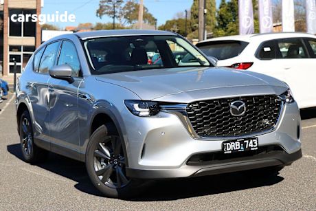 Silver 2025 Mazda CX-60 Wagon G40E PURE 4X4