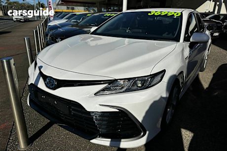 White 2023 Toyota Camry Sedan Ascent Hybrid