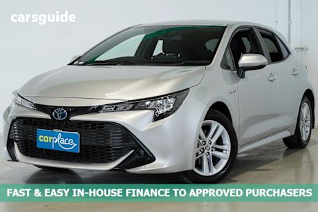 Silver 2020 Toyota Corolla Hatchback Ascent Sport (hybrid)