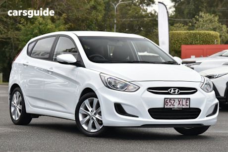 White 2017 Hyundai Accent Hatchback Sport