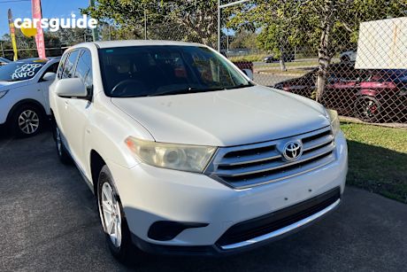 White 2011 Toyota Kluger Wagon Kx-R (Fwd) 7 Seat