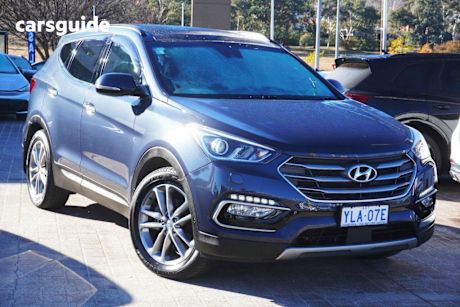 Blue 2015 Hyundai Santa FE Wagon Highlander Crdi (4X4)