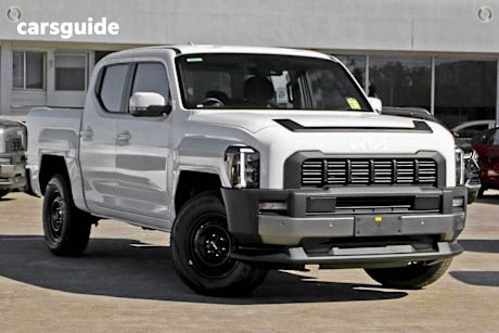 White 2025 Kia Tasman Ute Tray S 4X4