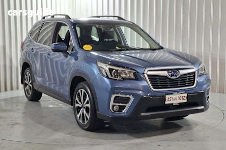 Blue 2019 Subaru Forester Wagon 2.5I Premium (awd)