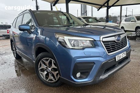 Blue 2019 Subaru Forester Wagon 2.5I (awd)
