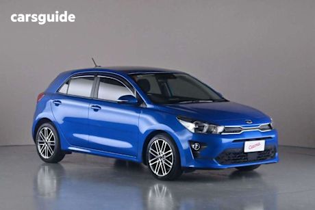 Blue 2020 Kia RIO Hatchback Sport