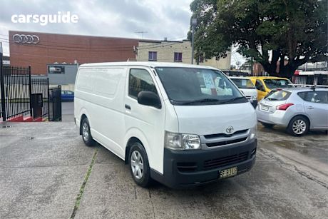 White 2010 Toyota Hiace Van LWB