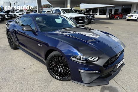 Blue 2018 Ford Mustang Coupe Fastback GT 5.0 V8