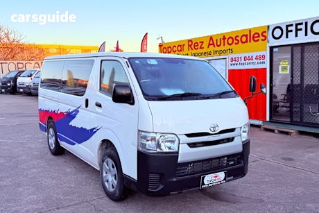 White 2019 Toyota HiAce Van Dx