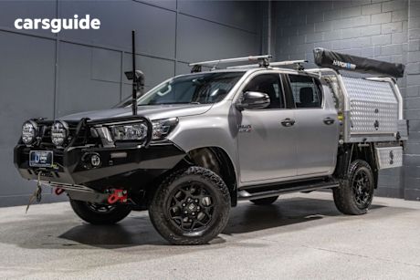 Silver 2021 Toyota Hilux Double Cab Chassis Sr (4X4)