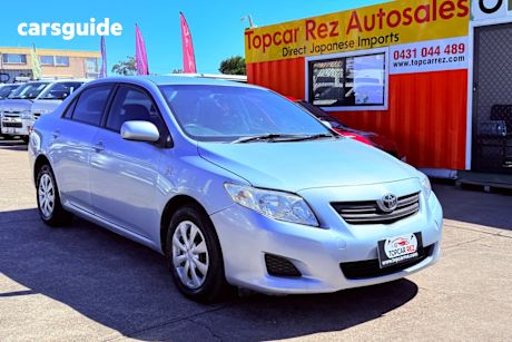 Blue 2010 Toyota Corolla Sedan Ascent