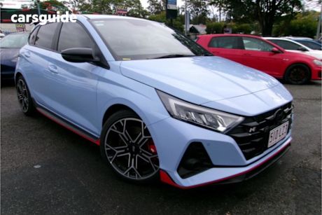 Blue 2025 Hyundai I20 Hatchback N