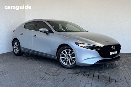 Silver 2021 Mazda 3 Hatchback G20 Pure