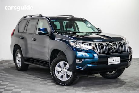 Blue 2020 Toyota Landcruiser Prado Wagon GXL Flat Tailgate