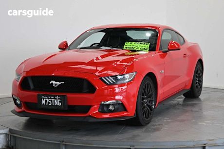 Red 2017 Ford Mustang Coupe Fastback GT 5.0 V8