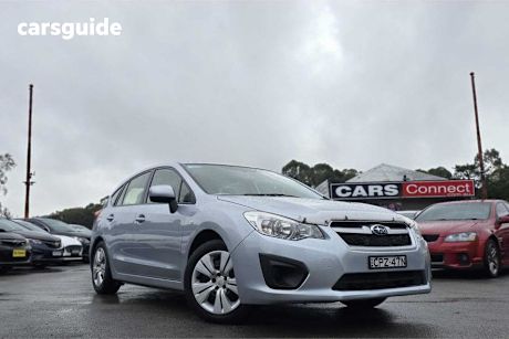 Silver 2013 Subaru Impreza Hatchback 2.0I (awd)