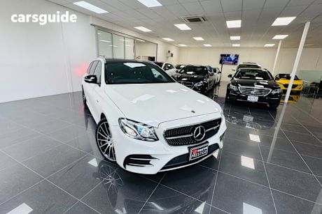 White 2017 Mercedes-Benz E Wagon 43 4MATIC+