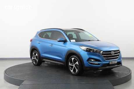Blue 2016 Hyundai Tucson Wagon Highlander (awd)