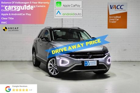 Silver 2023 Volkswagen T-ROC Wagon 110TSI Style (restricted Feat)