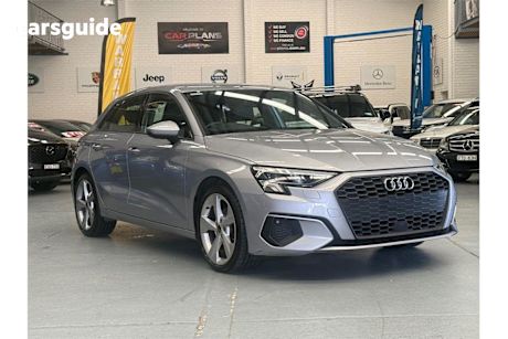 Silver 2022 Audi A3 Sedan 35 TFSI F