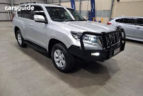 Silver 2021 Toyota Landcruiser Prado Wagon Gxl Flat Tailgate