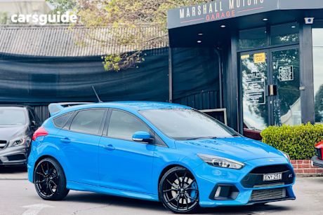 Blue 2016 Ford Focus Hatchback RS