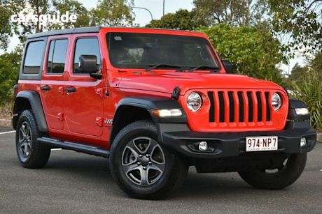Red 2019 Jeep Wrangler Sedan UNLIMITED SPORT S 4X4