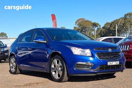 Blue 2016 Holden Cruze Hatchback Z-Series