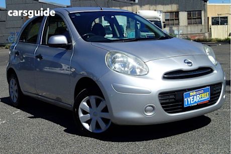 Silver 2014 Nissan Micra Hatchback St