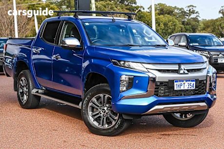 Blue 2022 Mitsubishi Triton Ute Tray GLS 4X4
