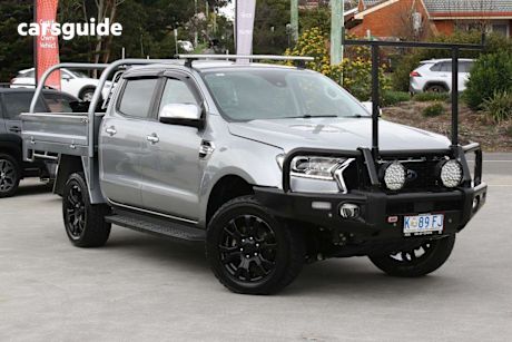 Silver 2022 Ford Ranger Double Cab Chassis XLT 2.0 (4X4)