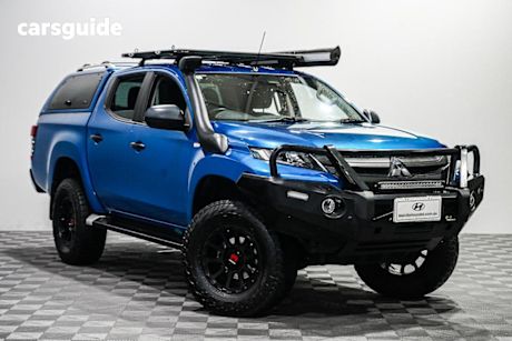Blue 2019 Mitsubishi Triton Double Cab Pick Up GLX Plus (4X4)