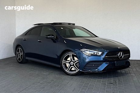 Blue 2022 Mercedes-Benz CLA250 Coupe 4Matic