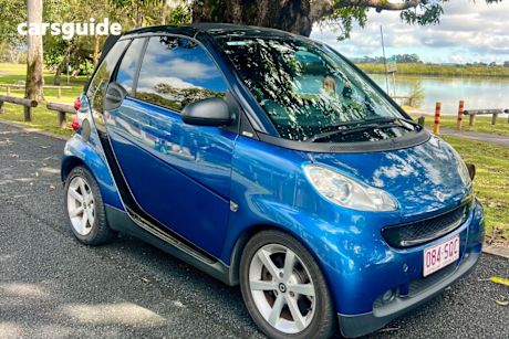 Blue 2009 Smart Fortwo Cabriolet Cabrio