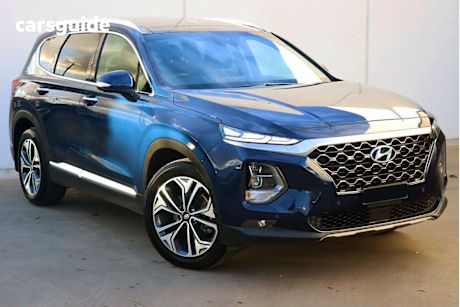 Blue 2020 Hyundai Santa FE SUV HIGHLANDER 4X4