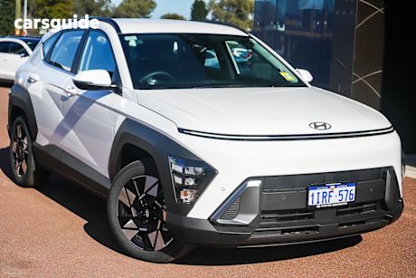 White 2025 Hyundai Kona Wagon Hybrid