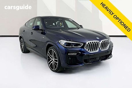 Blue 2020 BMW X6 Coupe Xdrive30D M Sport