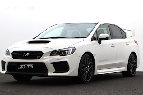 White 2018 Subaru WRX Sedan STI