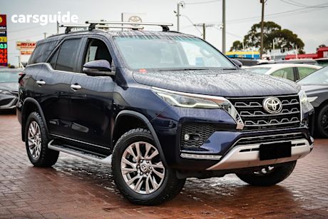 Blue 2021 Toyota Fortuner Wagon Crusade