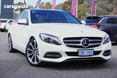 White 2015 Mercedes-Benz C250 Sedan Bluetec