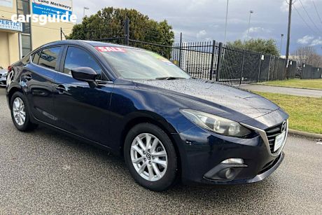 Blue 2015 Mazda 3 Sedan Maxx