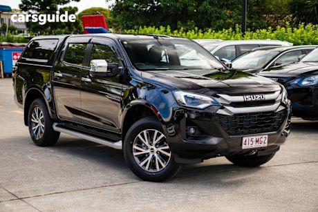 Black 2024 Isuzu D-MAX Crew Cab Utility LS-U+ (4X4)