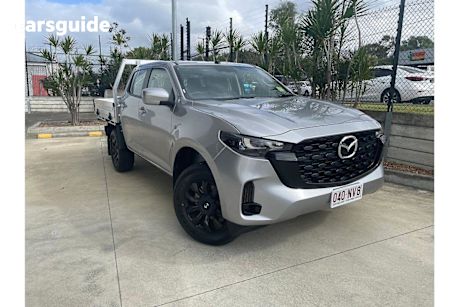 Silver 2025 Mazda BT-50 Dual Cab Chassis XT (4X4)