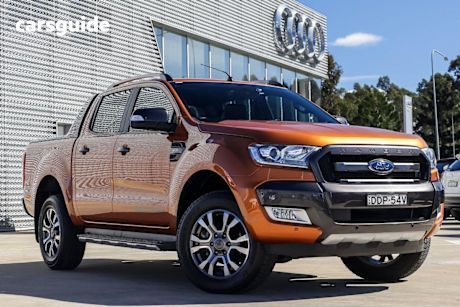 Orange 2016 Ford Ranger Ute Tray WILDTRAK 4X4